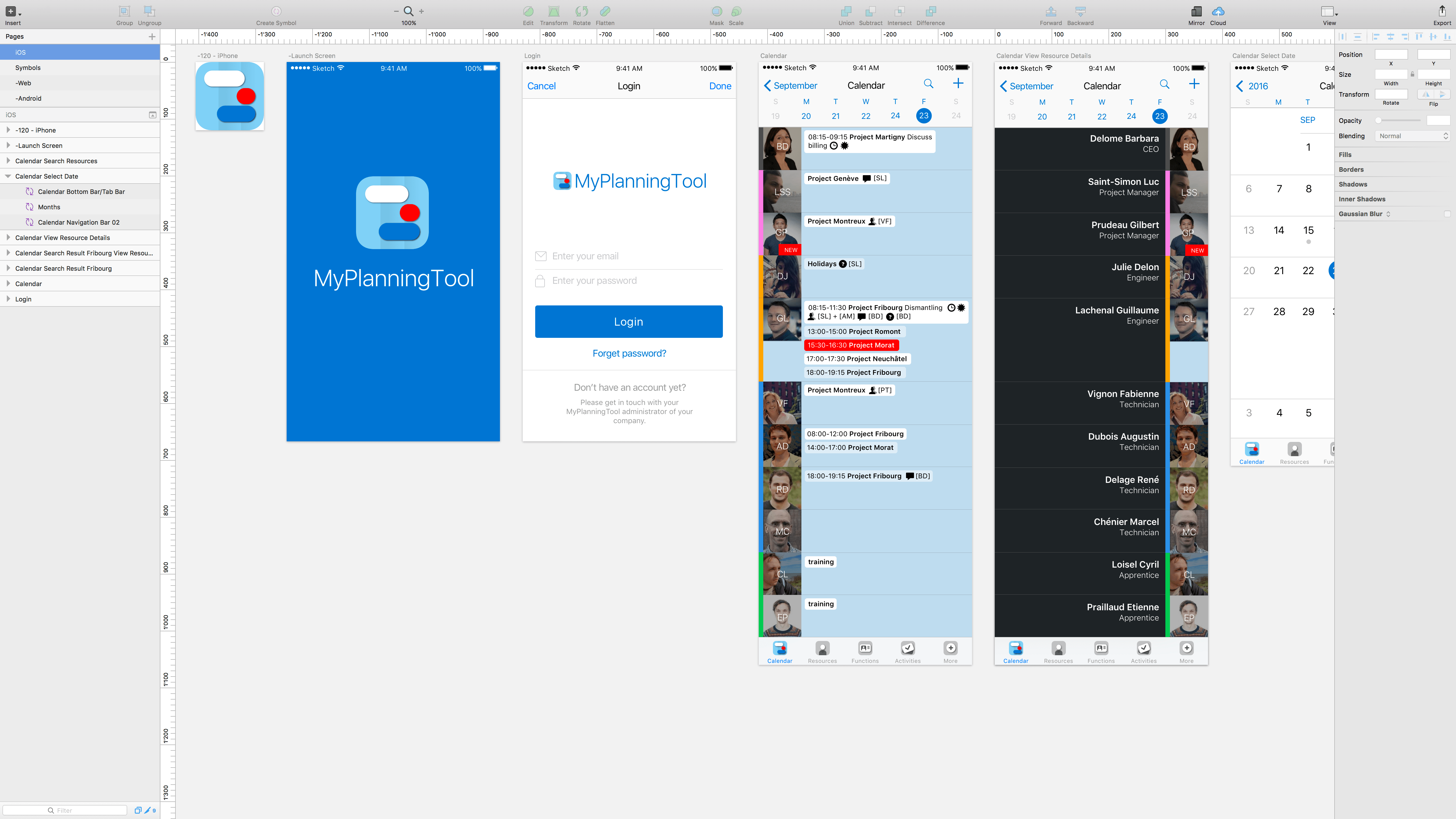 MyPlanningTooliPhoneApp